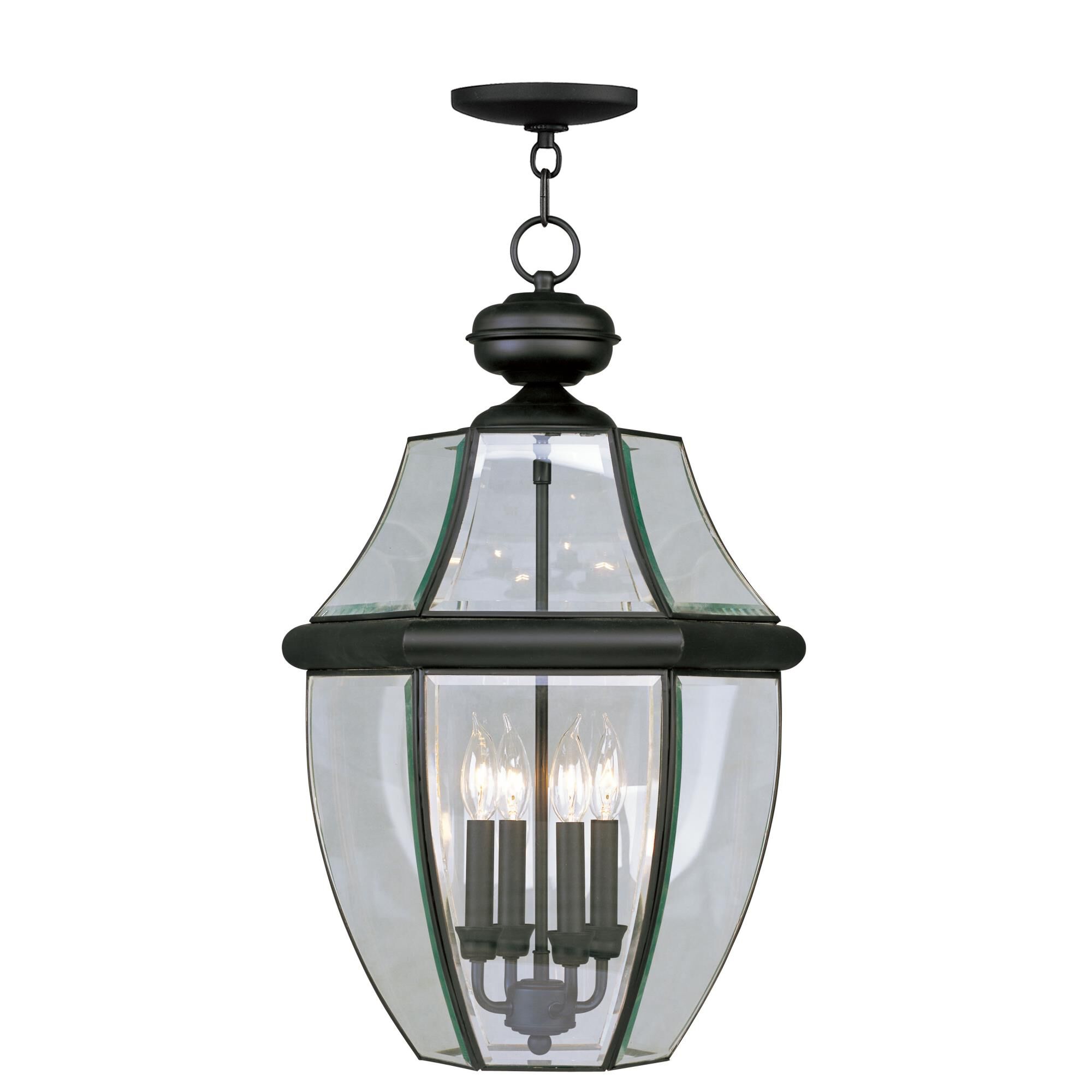 Monterey 25 Inch Tall 4 Light Outdoor Hanging Lantern by Livex Lighting